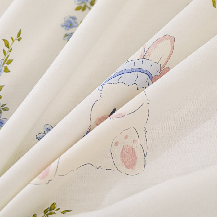 91家纺网 家纺一手货源 找家纺 金鑫汇家纺 2025新款超好卖全棉单床笠 花丛兔