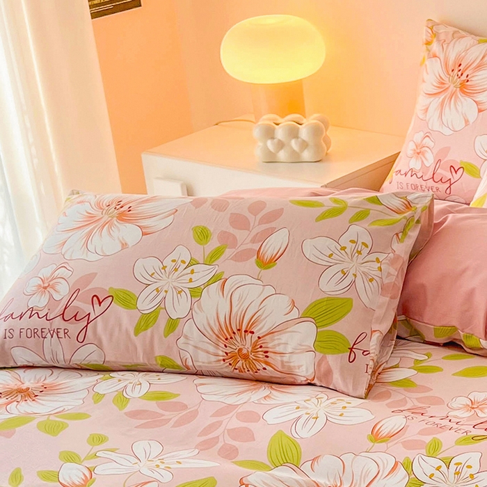 91家纺网 家纺一手货源 找家纺 金鑫汇家纺 2025新款超好卖全棉单枕套 繁花之恋