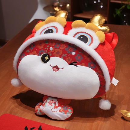 仟亿莱 2025新款醒狮福多多二合一抱枕毯 二合一多乐