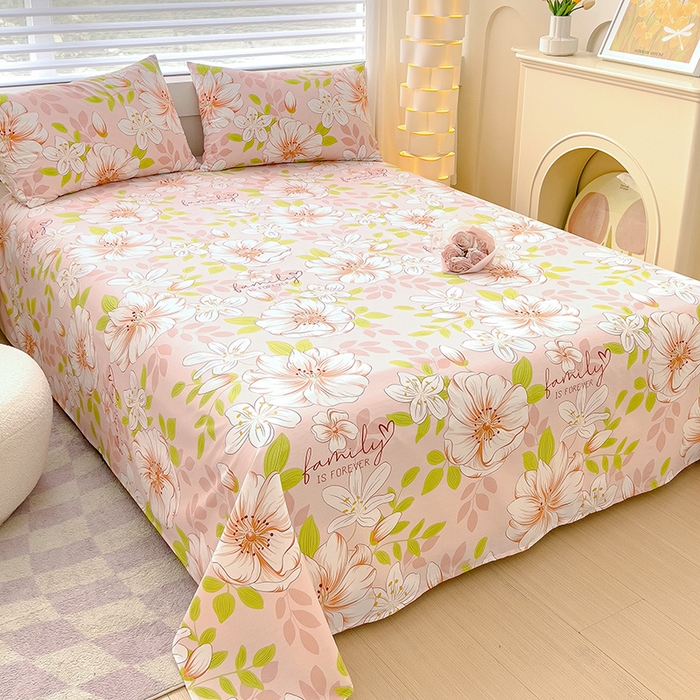 91家纺网 家纺一手货源 找家纺 金鑫汇家纺 2025新款超好卖全棉单床单 繁花之恋