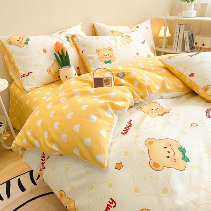 91家纺网 家纺一手货源 找家纺 （总）2025新款40支全棉卡通系列四件套