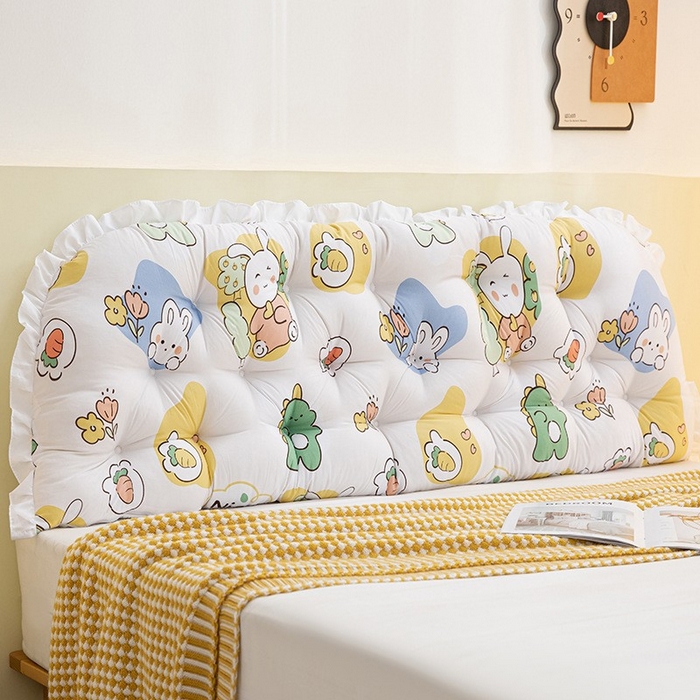 91家纺网 家纺一手货源 找家纺 碧尔家居 2025新款床头靠垫床上靠枕榻榻米软包靠背抱枕晨夕小奶龙