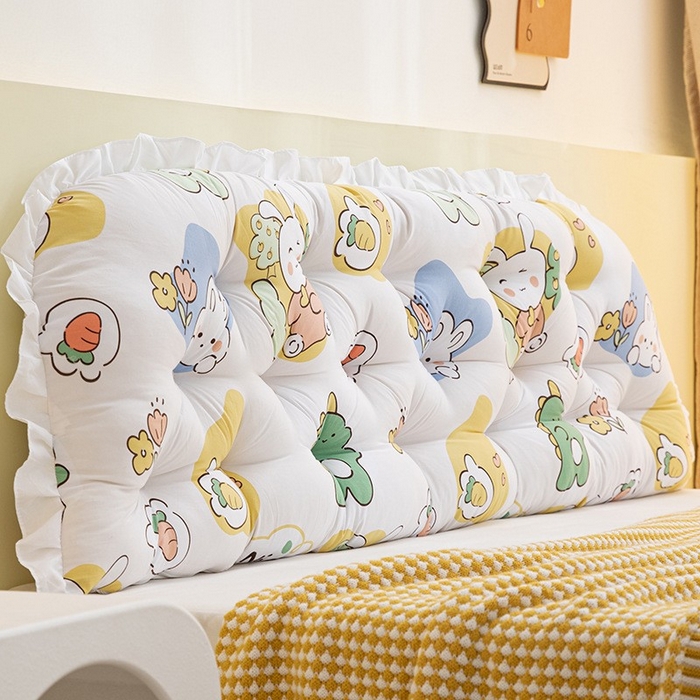 91家纺网 家纺一手货源 找家纺 碧尔家居 2025新款床头靠垫床上靠枕榻榻米软包靠背抱枕晨夕小奶龙