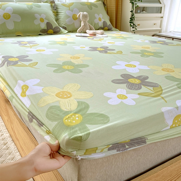 91家纺网 家纺一手货源 找家纺 金鑫汇家纺 2025新款超好卖全棉单床笠 五彩缤纷