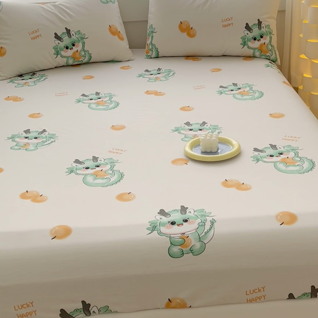 91家纺网 家纺一手货源 找家纺 金鑫汇家纺 2025新款超好卖全棉单床单 小青龙