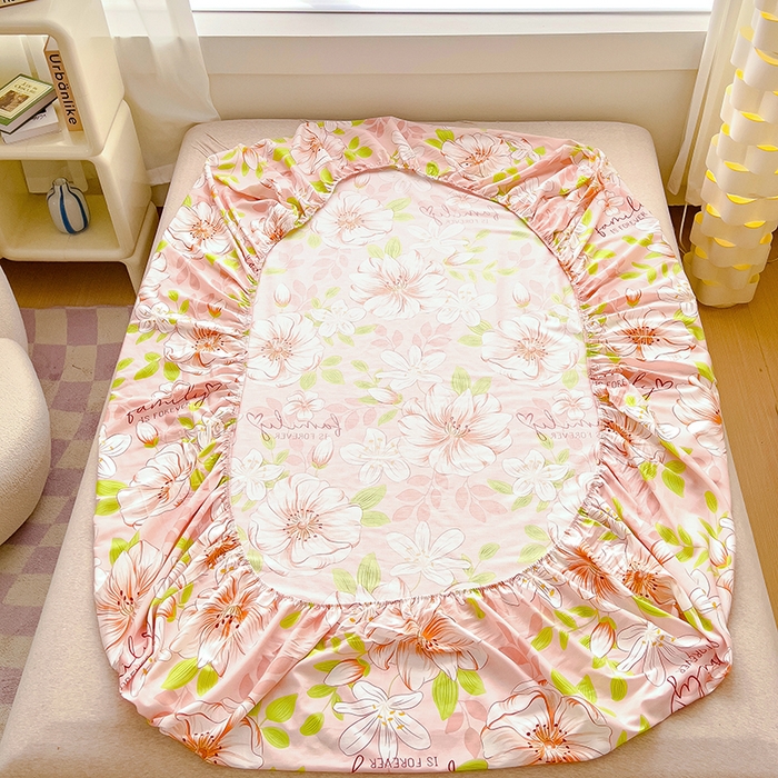 91家纺网 家纺一手货源 找家纺 金鑫汇家纺 2025新款超好卖全棉单床笠 繁花之恋