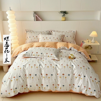 91家纺网 家纺一手货源 找家纺 （总）2025新款133X76宽幅全棉纯棉印花系列四件套