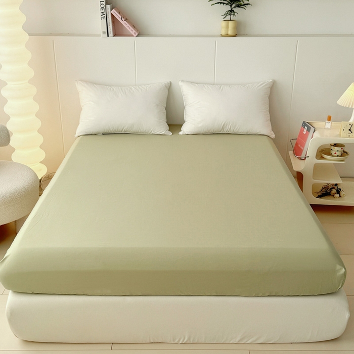 91家纺网 家纺一手货源 找家纺 2025新款133X76宽幅全棉纯棉印花系列单品床笠 花仙子-黄