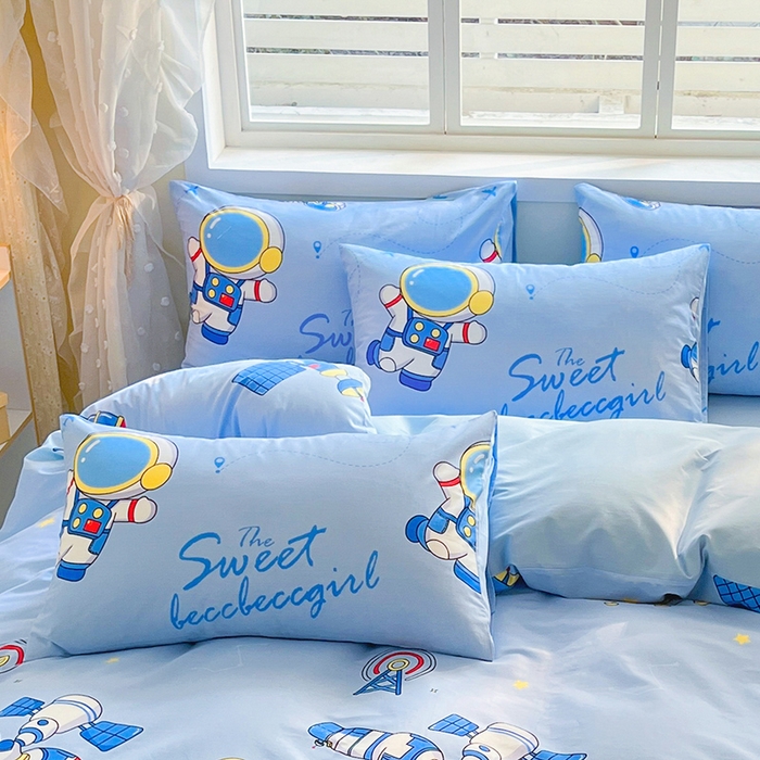 91家纺网 家纺一手货源 找家纺 金鑫汇家纺 2025新款超好卖全棉单枕套 宇宙奥秘