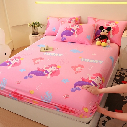 金鑫汇家纺 2025新款超好卖全棉单床笠 小美人鱼