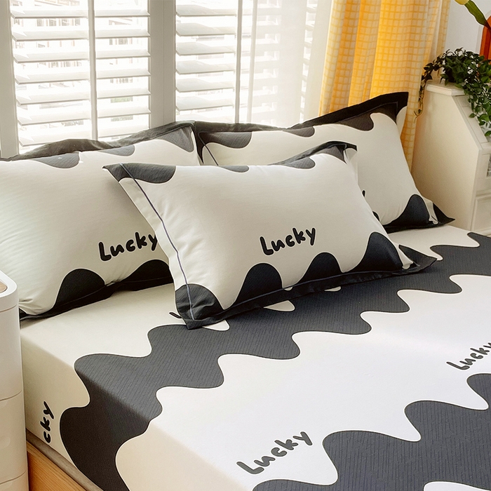 91家纺网 家纺一手货源 找家纺 金鑫汇家纺 2025新款超好卖全棉单枕套 波浪世界