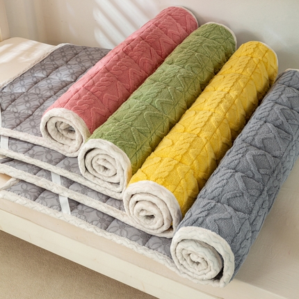 91家纺网 家纺一手货源 找家纺 （总）（买家秀爆款不断货）A类母婴级学生宿舍上下铺牛奶绒床垫子雪花绒床垫子牛奶绒雪花绒床护垫子牛奶绒床褥子