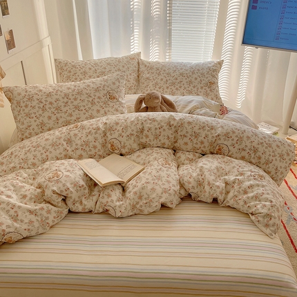 91家纺网 家纺一手货源 找家纺 （总）瑞莱 2025春季全棉印花萌趣系列四件套