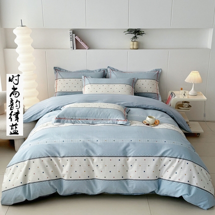 91家纺网 家纺一手货源 找家纺 （总）2025新款133X76宽幅全棉纯棉印花系列四件套