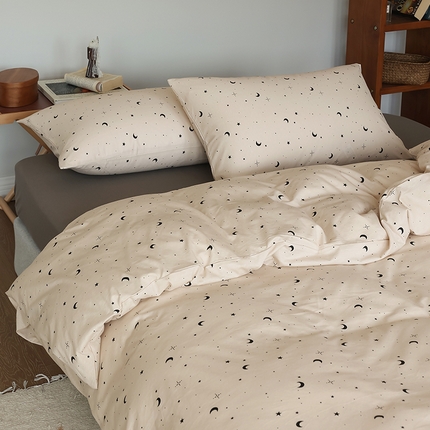 91家纺网 家纺一手货源 找家纺 （总）绫韵家纺 2025春夏新品母婴A类全棉纯棉针织棉软糯糯小可爱卡通床单款四件套