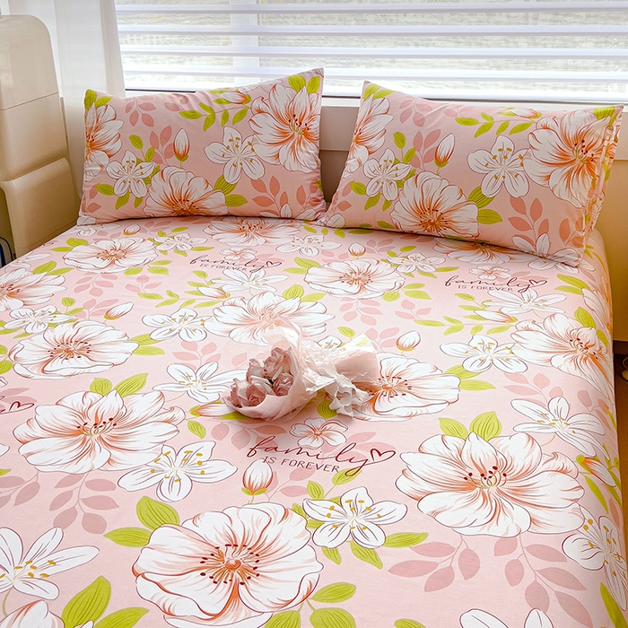 91家纺网 家纺一手货源 找家纺 金鑫汇家纺 2025新款超好卖全棉单床笠 繁花之恋