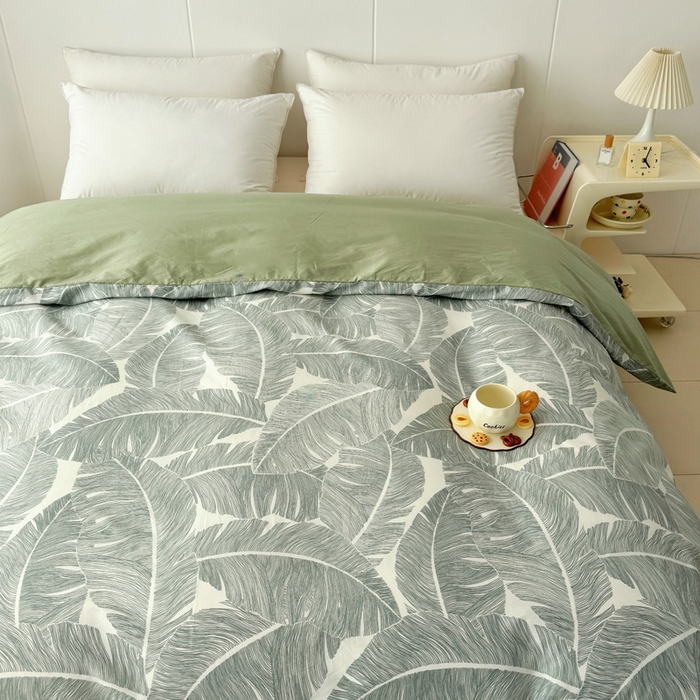 91家纺网 家纺一手货源 找家纺 2025新款133X76宽幅全棉纯棉印花系列单品被套 春和