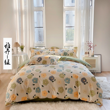 91家纺网 家纺一手货源 找家纺 （总）2025新款133X76宽幅全棉纯棉印花系列四件套