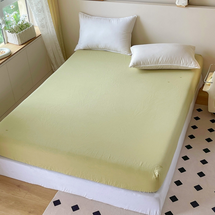 91家纺网 家纺一手货源 找家纺 2025新款133X76宽幅全棉纯棉印花系列单品床笠 春日遐想