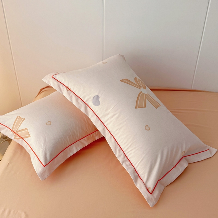 91家纺网 家纺一手货源 找家纺 2025新款133X76宽幅全棉纯棉印花系列四件套 花蝴蝶-米