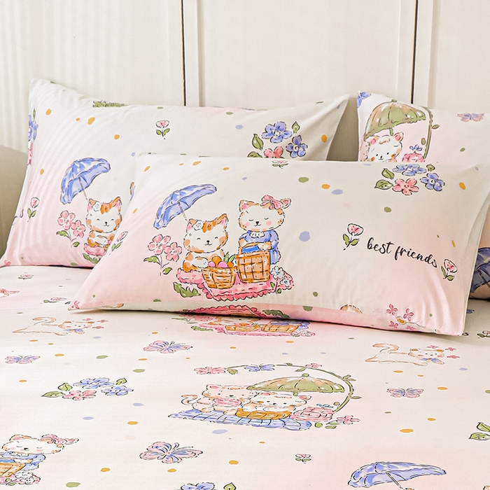 91家纺网 家纺一手货源 找家纺 金鑫汇家纺 2025新款超好卖全棉单枕套 喵喵日记