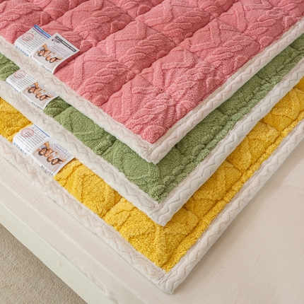 91家纺网 家纺一手货源 找家纺 （总）（买家秀爆款不断货）A类母婴级学生宿舍上下铺牛奶绒床垫子雪花绒床垫子牛奶绒雪花绒床护垫子牛奶绒床褥子