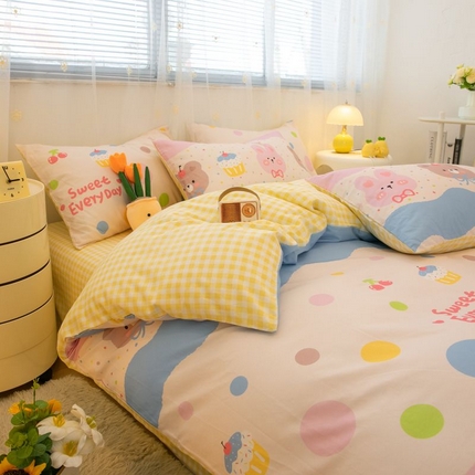 91家纺网 家纺一手货源 找家纺 （总）2025新款40支全棉卡通系列四件套