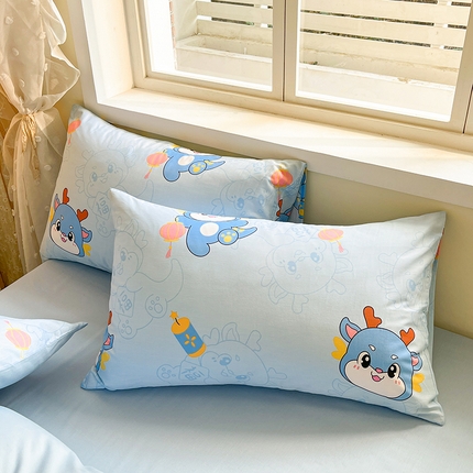 金鑫汇家纺 2025新款超好卖全棉单枕套 瑞龙送福