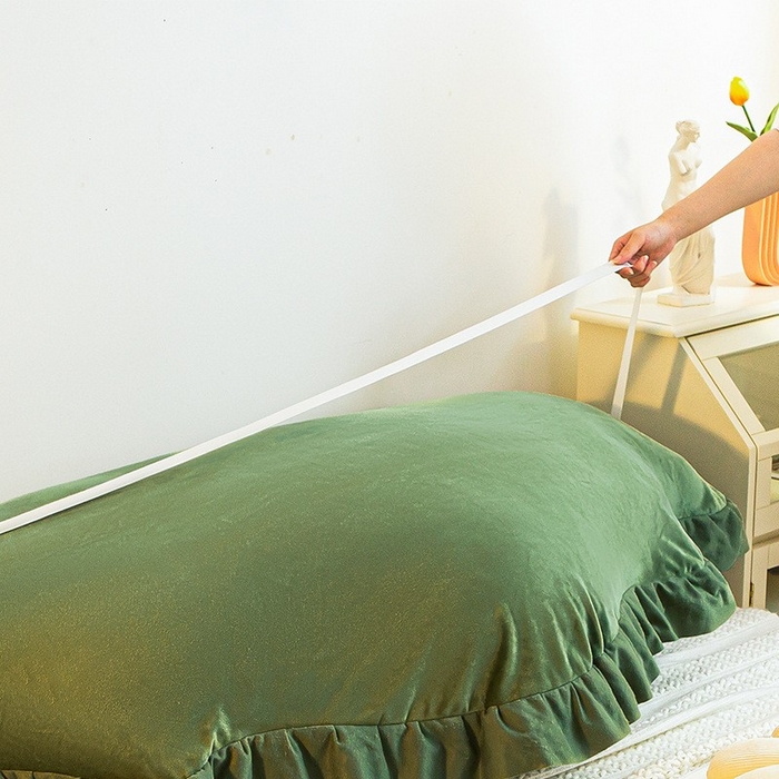 91家纺网 家纺一手货源 找家纺 碧尔家居 2025新款水晶绒靠背-云朵云朵清新绿