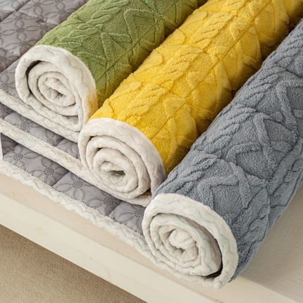 91家纺网 家纺一手货源 找家纺 （总）（买家秀爆款不断货）A类母婴级学生宿舍上下铺牛奶绒床垫子雪花绒床垫子牛奶绒雪花绒床护垫子牛奶绒床褥子