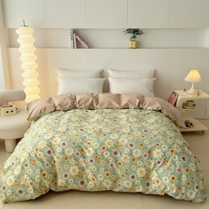 2025新款133X76宽幅全棉纯棉印花系列单品被套 春不晚