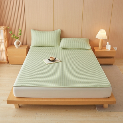2025春夏新款A类亲肤大豆床垫-简约系列 松石绿-床垫