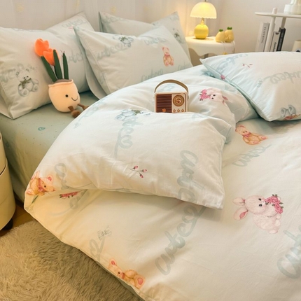 91家纺网 家纺一手货源 找家纺 （总）2025新款40支全棉卡通系列四件套