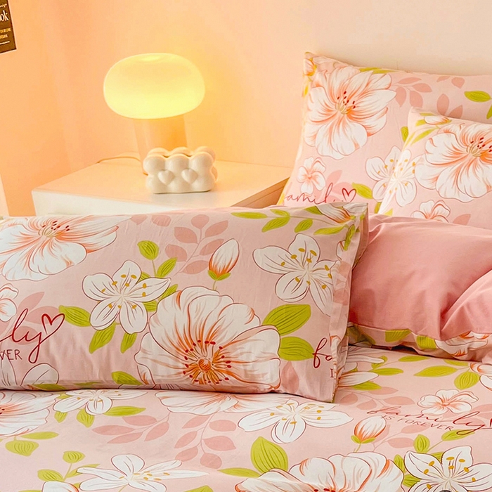 91家纺网 家纺一手货源 找家纺 金鑫汇家纺 2025新款超好卖全棉单枕套 繁花之恋