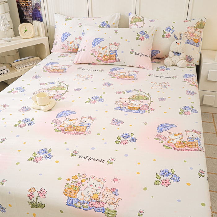 91家纺网 家纺一手货源 找家纺 金鑫汇家纺 2025新款超好卖全棉单床单 喵喵日记