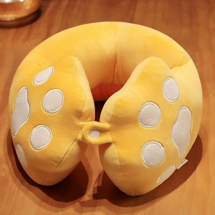 仟亿莱 2025新款萌萌猫爪U型枕 U型黄猫爪30X25cm