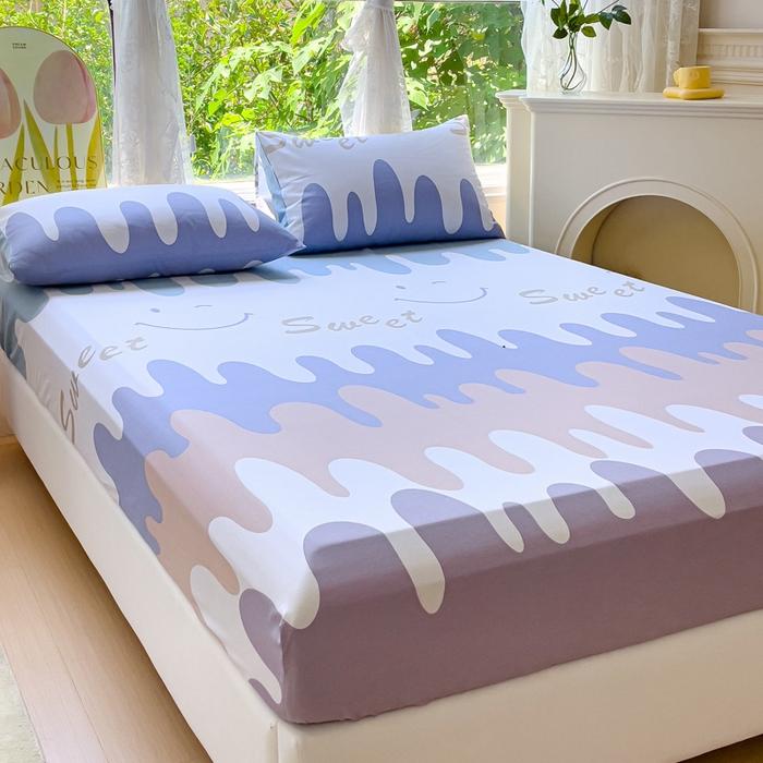 91家纺网 家纺一手货源 找家纺 金鑫汇家纺 2025新款超好卖全棉单床笠 奶油粉