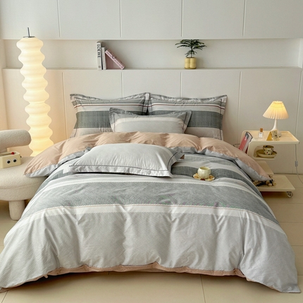 2025新款133X76宽幅全棉纯棉印花系列四件套 梦彩