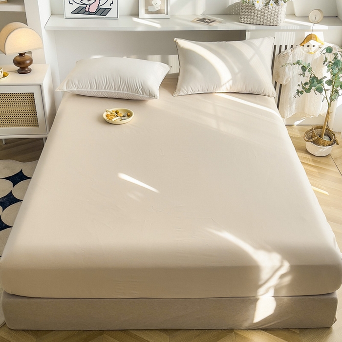 91家纺网 家纺一手货源 找家纺 2025新款133X76宽幅全棉纯棉印花系列四件套 木槿-粉