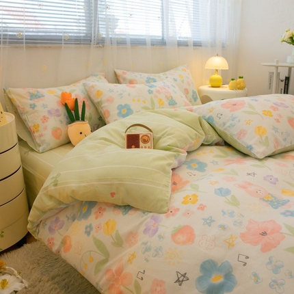 91家纺网 家纺一手货源 找家纺 （总）2025新款40支全棉卡通系列四件套