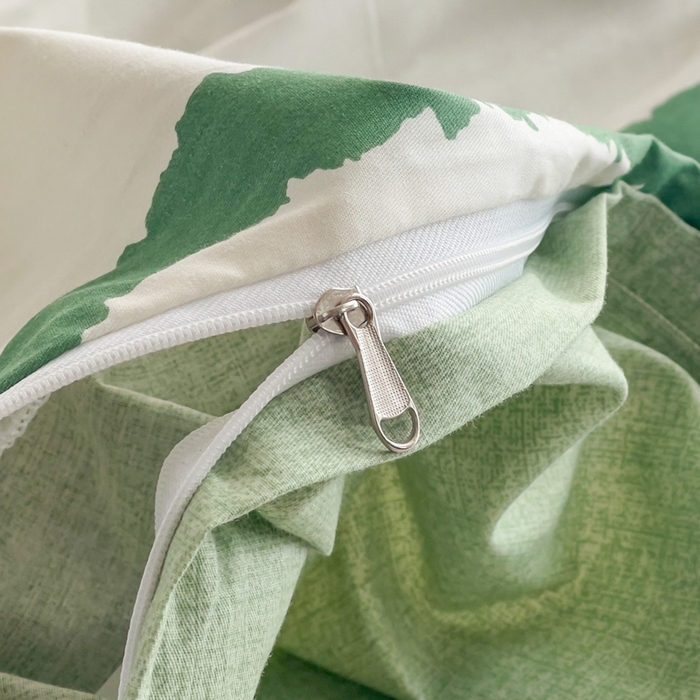 91家纺网 家纺一手货源 找家纺 2025新款133X76宽幅全棉纯棉印花系列单品被套 熊猫乐园-绿