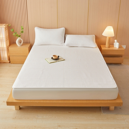 2025春夏新款A类亲肤大豆床垫-简约系列 云朵白-床垫