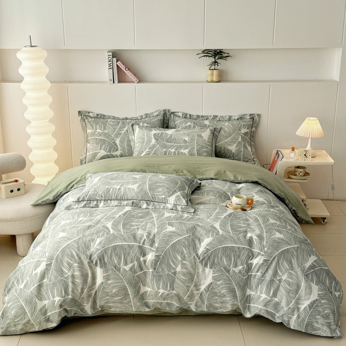 91家纺网 家纺一手货源 找家纺 2025新款133X76宽幅全棉纯棉印花系列四件套 春和