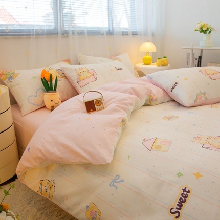 91家纺网 家纺一手货源 找家纺 （总）2025新款40支全棉卡通系列四件套