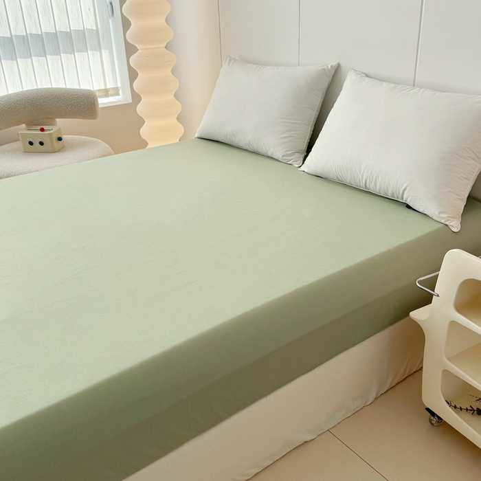 91家纺网 家纺一手货源 找家纺 2025新款133X76宽幅全棉纯棉印花系列单品床笠 春和