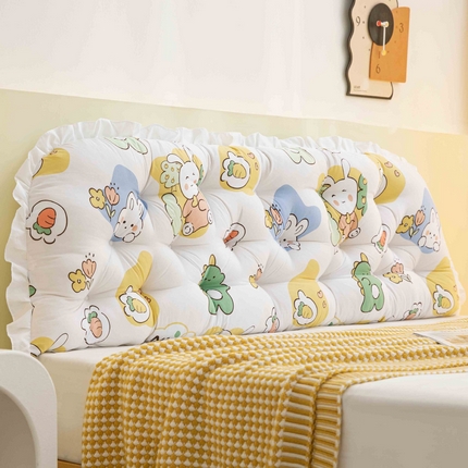 91家纺网 家纺一手货源 找家纺 碧尔家居 2025新款床头靠垫床上靠枕榻榻米软包靠背抱枕晨夕小奶龙