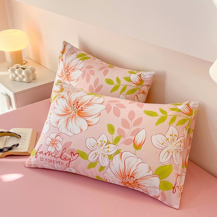 金鑫汇家纺 2025新款超好卖全棉单枕套 繁花之恋