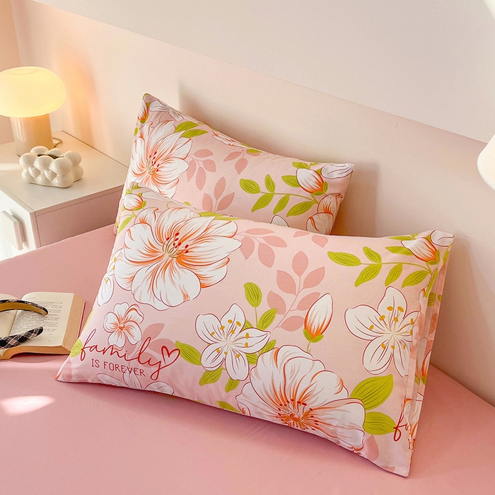 91家纺网 家纺一手货源 找家纺 金鑫汇家纺 2025新款超好卖全棉单枕套 繁花之恋