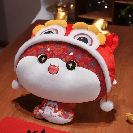 91家纺网 家纺一手货源 找家纺 （总）仟亿莱 2025新款醒狮福多多二合一抱枕毯