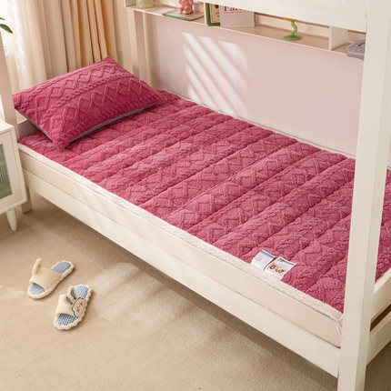 91家纺网 家纺一手货源 找家纺 （总）（买家秀爆款不断货）A类母婴级学生宿舍上下铺牛奶绒床垫子雪花绒床垫子牛奶绒雪花绒床护垫子牛奶绒床褥子